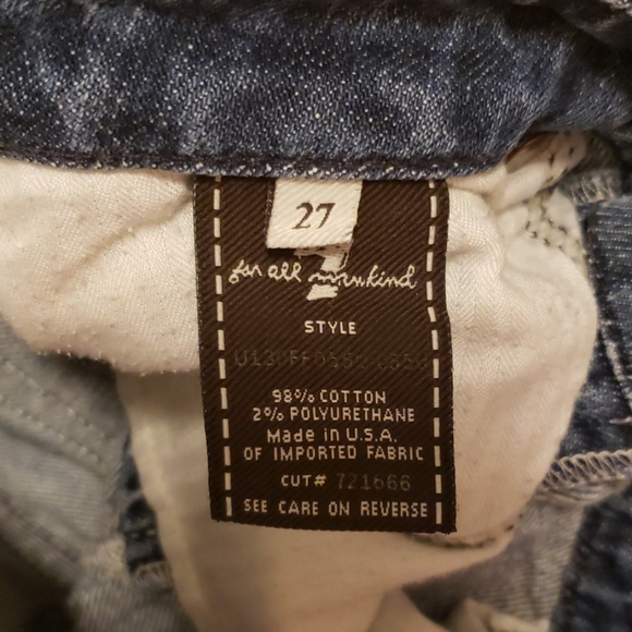 Seven 7 For All Mankind A Pocket Jeans size 27 - Picture 7 of 8